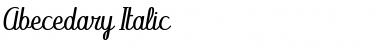 Download Abecedary Italic Italic Font Title Preview
