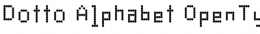 Download Dotto Alphabet Font Title Preview