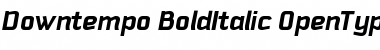 Download Downtempo BoldItalic Font