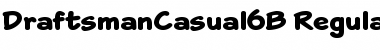 Download DraftsmanCasual6B Regular Font Title Preview