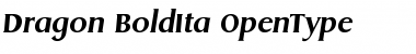 Download Dragon-BoldIta Regular Font Title Preview