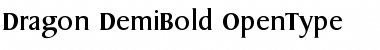 Download Dragon-DemiBold Regular Font Title Preview