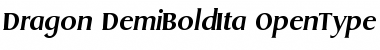 Download Dragon-DemiBoldIta Regular Font Title Preview