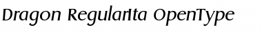 Download Dragon-RegularIta Regular Font Title Preview