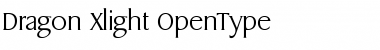 Download Dragon-Xlight Regular Font Title Preview