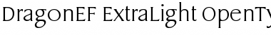 Download DragonEF ExtraLight Font Title Preview