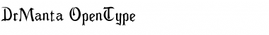 Download DrManta Regular Font Title Preview