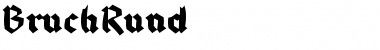 Download BruchRund Regular Font Title Preview