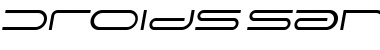 Download Droids SansItalic Font Title Preview