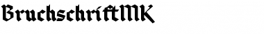Download Bruchschrift Regular Font Title Preview