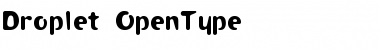 Download Droplet Regular Font Title Preview