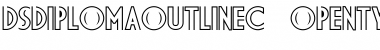 Download DS DiplomaOutlineC Regular Font Title Preview