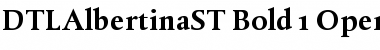 Download DTL Albertina ST Bold Font Title Preview
