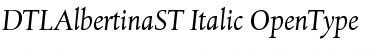 Download DTLAlbertinaST Italic Font Title Preview