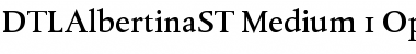 Download DTL Albertina ST Medium Font Title Preview