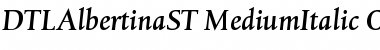 Download DTLAlbertinaST MediumItalic Font Title Preview