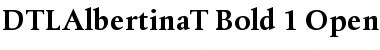 Download DTL Albertina T Bold Font Title Preview