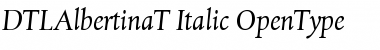 Download DTLAlbertinaT Italic Font Title Preview
