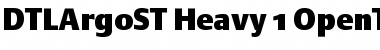 Download DTL Argo ST Heavy Font Title Preview