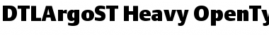 Download DTLArgoST Heavy Font Title Preview