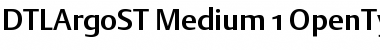 Download DTL Argo ST Medium Font Title Preview