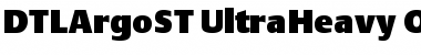 Download DTLArgoST UltraHeavy Font Title Preview