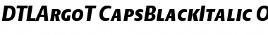 Download DTL Argo T Caps Black Italic Font Title Preview