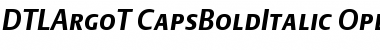 Download DTL Argo T Caps Bold Italic Font Title Preview