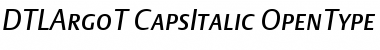 Download DTL Argo T Caps Italic Font Title Preview
