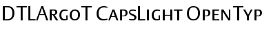 Download DTL Argo T Caps Light Font Title Preview