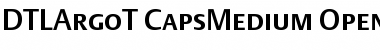 Download DTL Argo T Caps Medium Font Title Preview