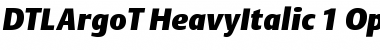 Download DTL Argo T Heavy Italic Font Title Preview