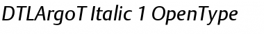 Download DTL Argo T Italic Font Title Preview
