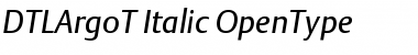 Download DTLArgoT Italic Font Title Preview