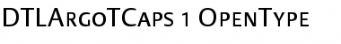Download DTL Argo T Caps Regular Font Title Preview
