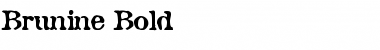 Download Brunine Bold Font Title Preview