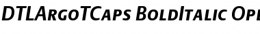 Download DTLArgoTCaps BoldItalic Font Title Preview