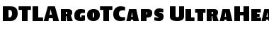 Download DTLArgoTCaps UltraHeavy Font Title Preview