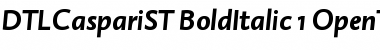 Download DTL Caspari ST Bold Italic Font Title Preview