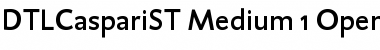 Download DTL Caspari ST Medium Font Title Preview