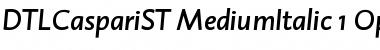 Download DTL Caspari ST Medium Italic Font Title Preview