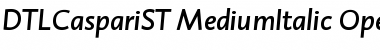 Download DTLCaspariST MediumItalic Font Title Preview