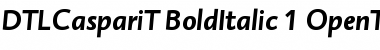 Download DTL Caspari T Bold Italic Font Title Preview
