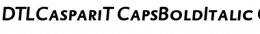 Download DTL Caspari T Caps Bold Italic Font Title Preview