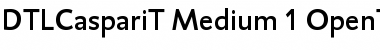 Download DTL Caspari T Medium Font Title Preview