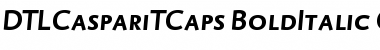 Download DTLCaspariTCaps BoldItalic Font Title Preview