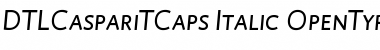 Download DTLCaspariTCaps Italic Font Title Preview