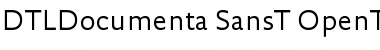Download DTL Documenta Sans T Regular Font Title Preview