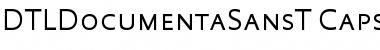 Download DTLDocumentaSansT Caps Font Title Preview