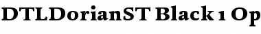 Download DTL Dorian ST Black Font Title Preview